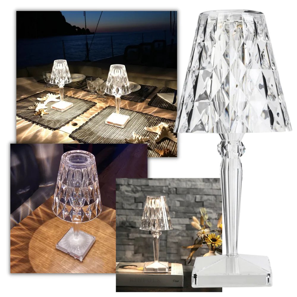 Lámpara de Cristal Acrílico - Gamamercado