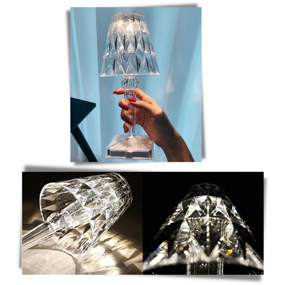 Lámpara de Cristal Acrílico - Gamamercado
