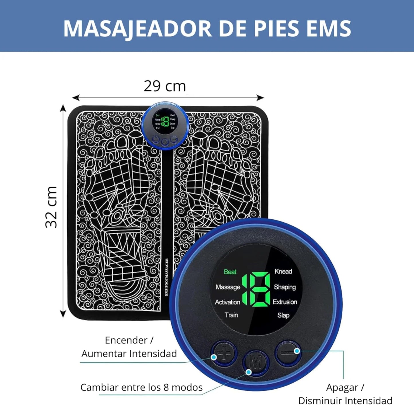 Masajeador de pies electrico EMS